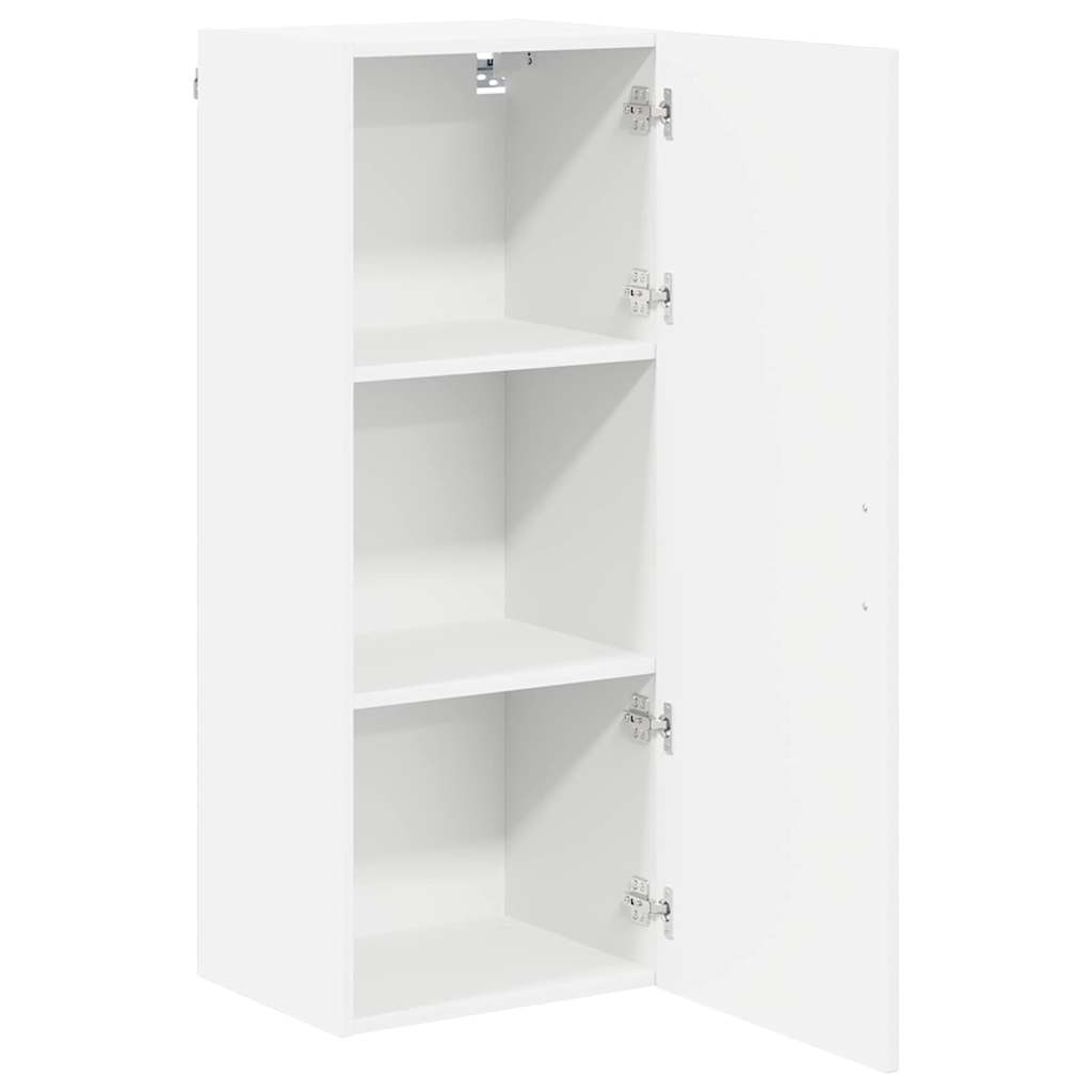 Keukenkast aan de muur met plank Hoogglans wit 40 x 31 x 100 cm
