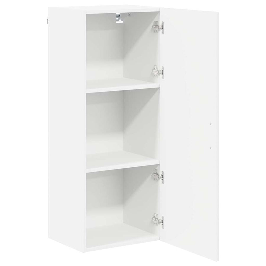 Keukenkast aan de muur met plank Hoogglans wit 40 x 31 x 100 cm