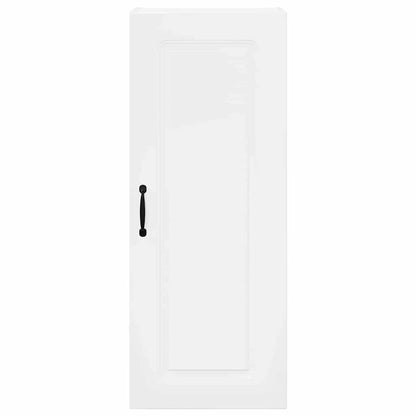 Keukenkast aan de muur met plank Hoogglans wit 40 x 31 x 100 cm