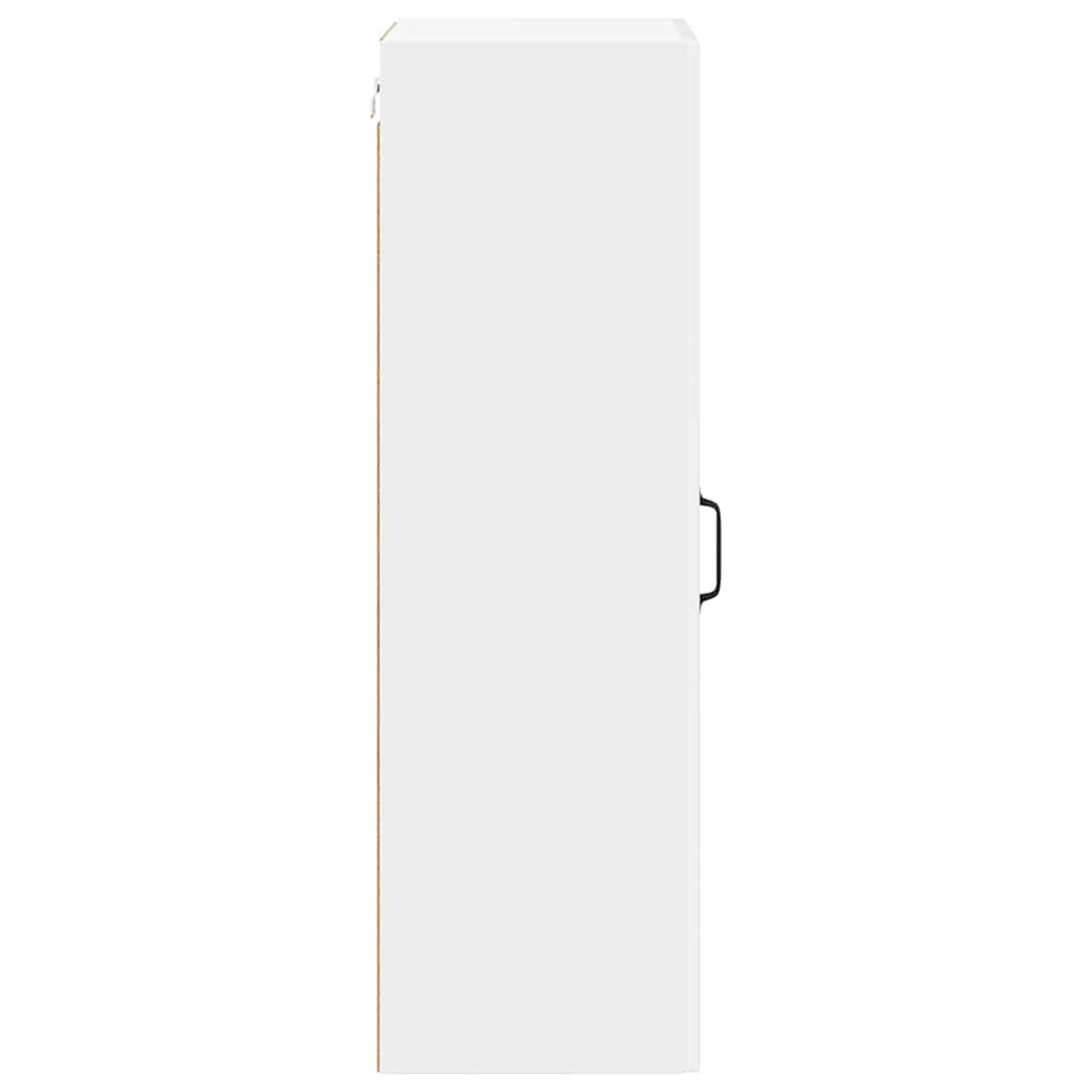 Keukenkast aan de muur met plank Hoogglans wit 40 x 31 x 100 cm