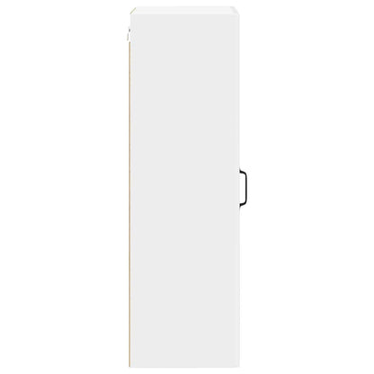 Keukenkast aan de muur met plank Hoogglans wit 40 x 31 x 100 cm