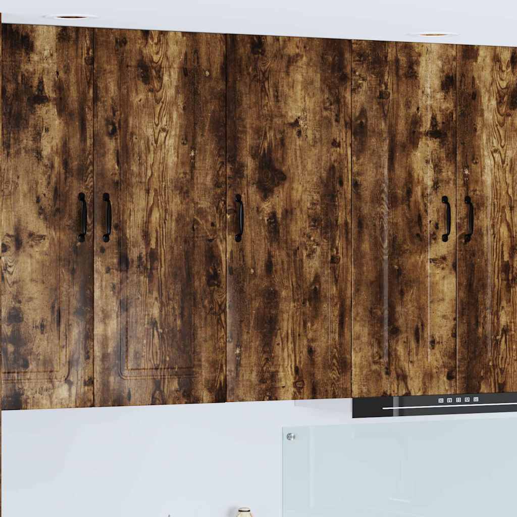 Keukenkast aan de muur met plank Gerookt eiken 40 x 31 x 100 cm