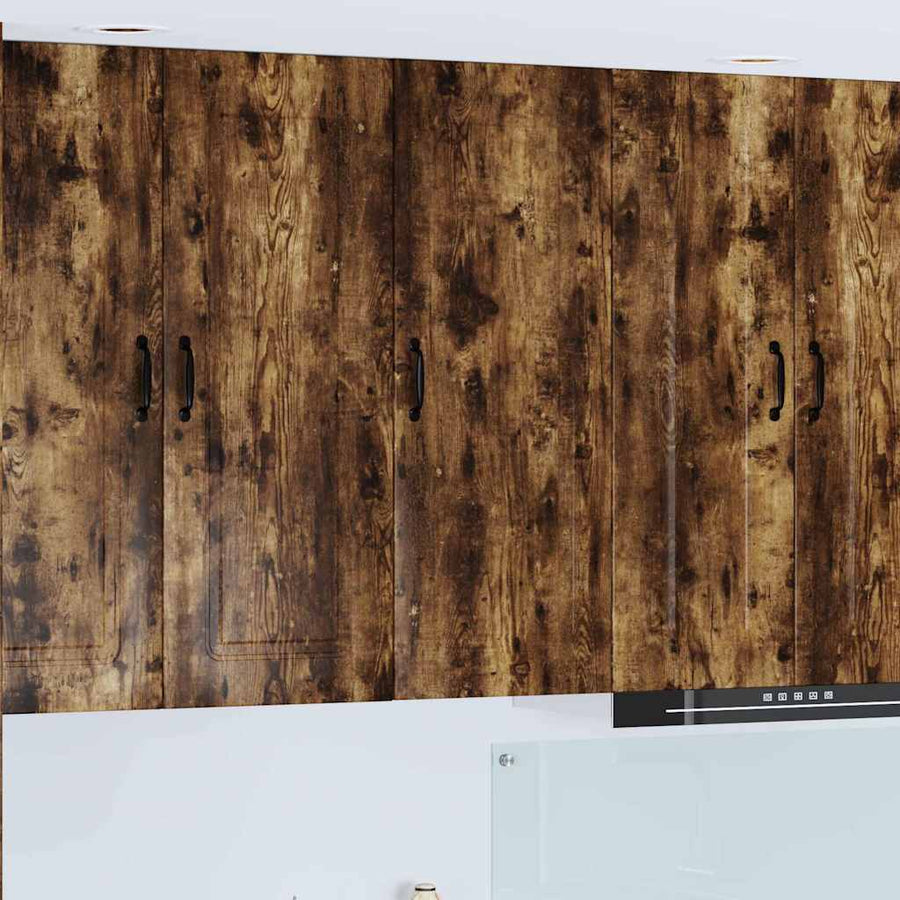 Keukenkast aan de muur met plank Gerookt eiken 40 x 31 x 100 cm