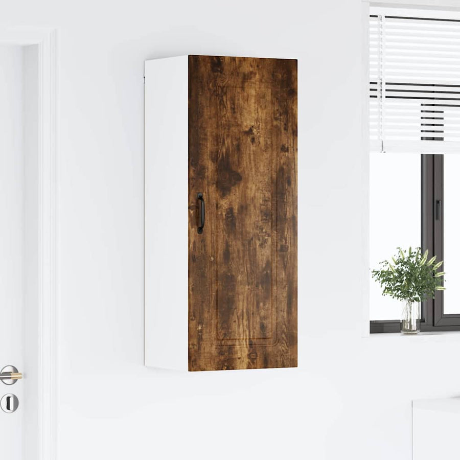 Keukenkast aan de muur met plank Gerookt eiken 40 x 31 x 100 cm