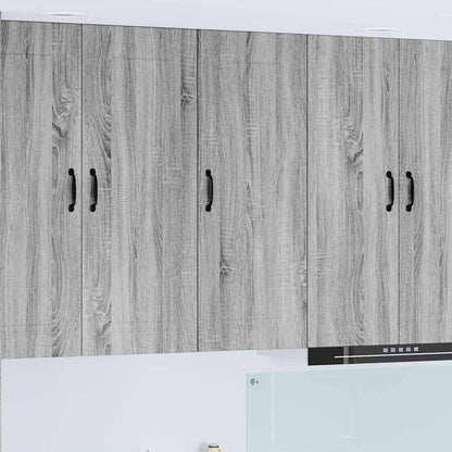 Keukenkast aan de muur met plank Grijs Sonoma 40 x 31 x 100 cm