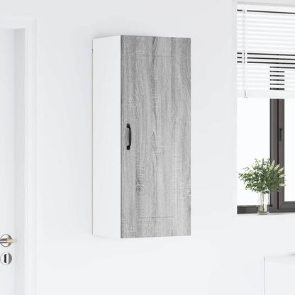Keukenkast aan de muur met plank Grijs Sonoma 40 x 31 x 100 cm