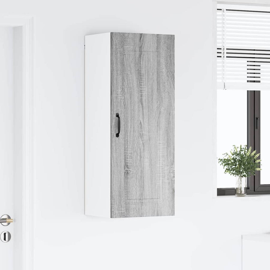 Keukenkast aan de muur met plank Grijs Sonoma 40 x 31 x 100 cm