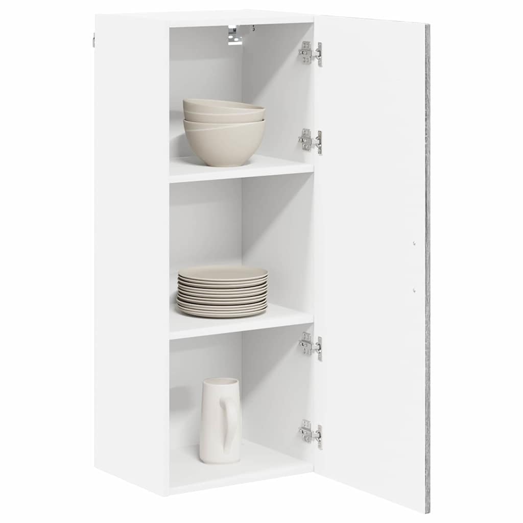 Keukenkast aan de muur met plank Grijs Sonoma 40 x 31 x 100 cm