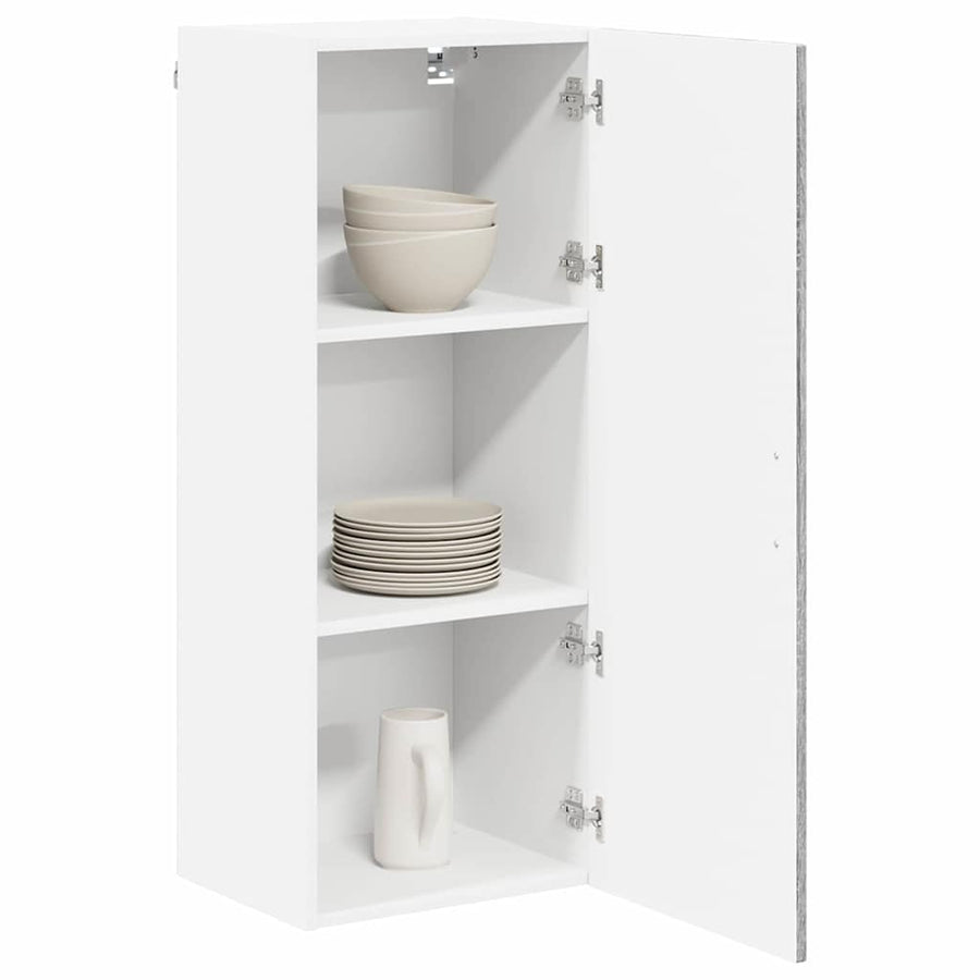 Keukenkast aan de muur met plank Grijs Sonoma 40 x 31 x 100 cm