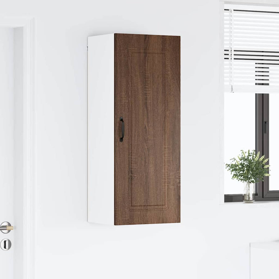 Keukenkast aan de muur met plank Bruin Eiken 40 x 31 x 100 cm