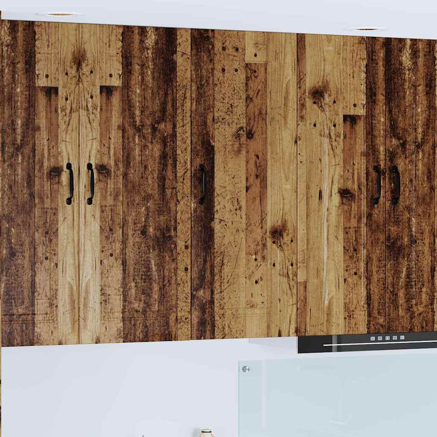 Keukenkast aan de muur Oud Hout 40 x 31 x 100 cm Bewerkt hout