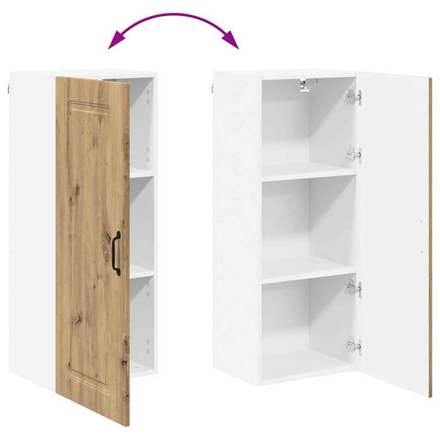 Keukenkast aan de muur met plank Artisan Eiken 40 x 31 x 100 cm