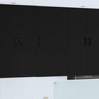 Keukenkast 50x31x100 cm zwart bewerkt hout