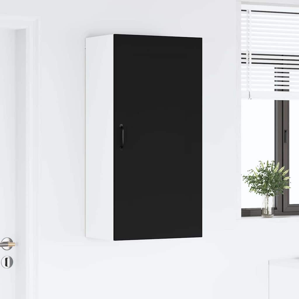 Keukenkast aan de muur Zwart 50 x 31 x 100 cm Bewerkt hout