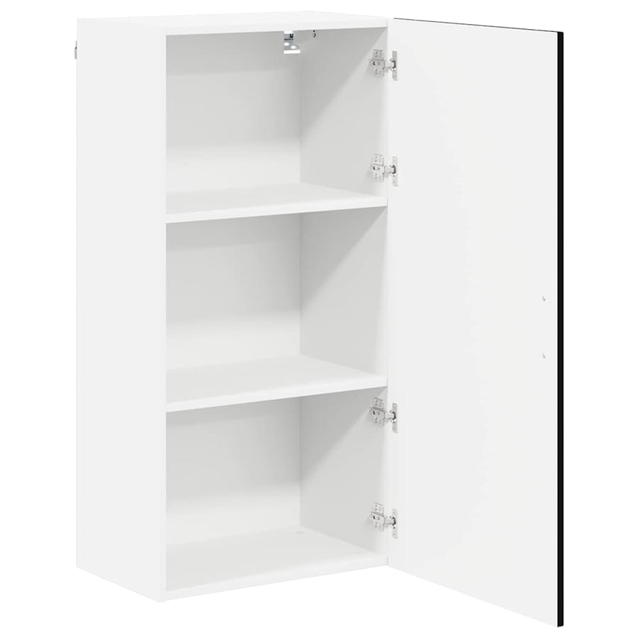 Keukenkast aan de muur Zwart 50 x 31 x 100 cm Bewerkt hout