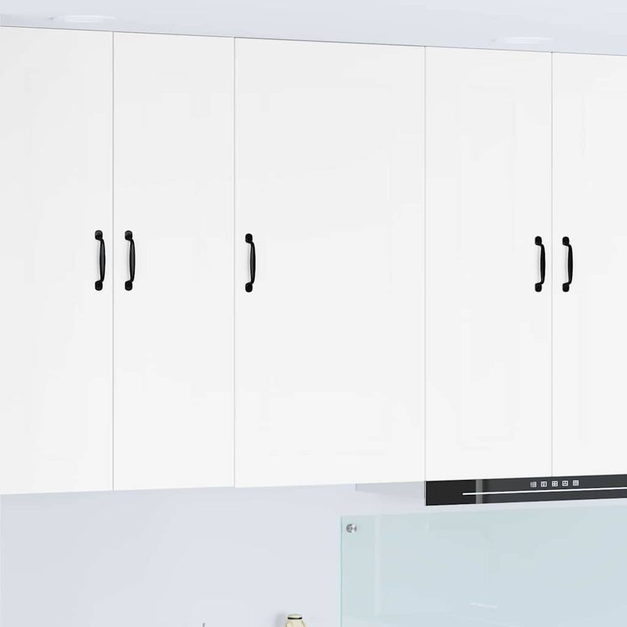 Keukenkast aan de muur met plank Hoogglans wit 50 x 31 x 100 cm