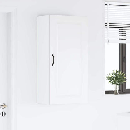 Keukenkast aan de muur met plank Hoogglans wit 50 x 31 x 100 cm