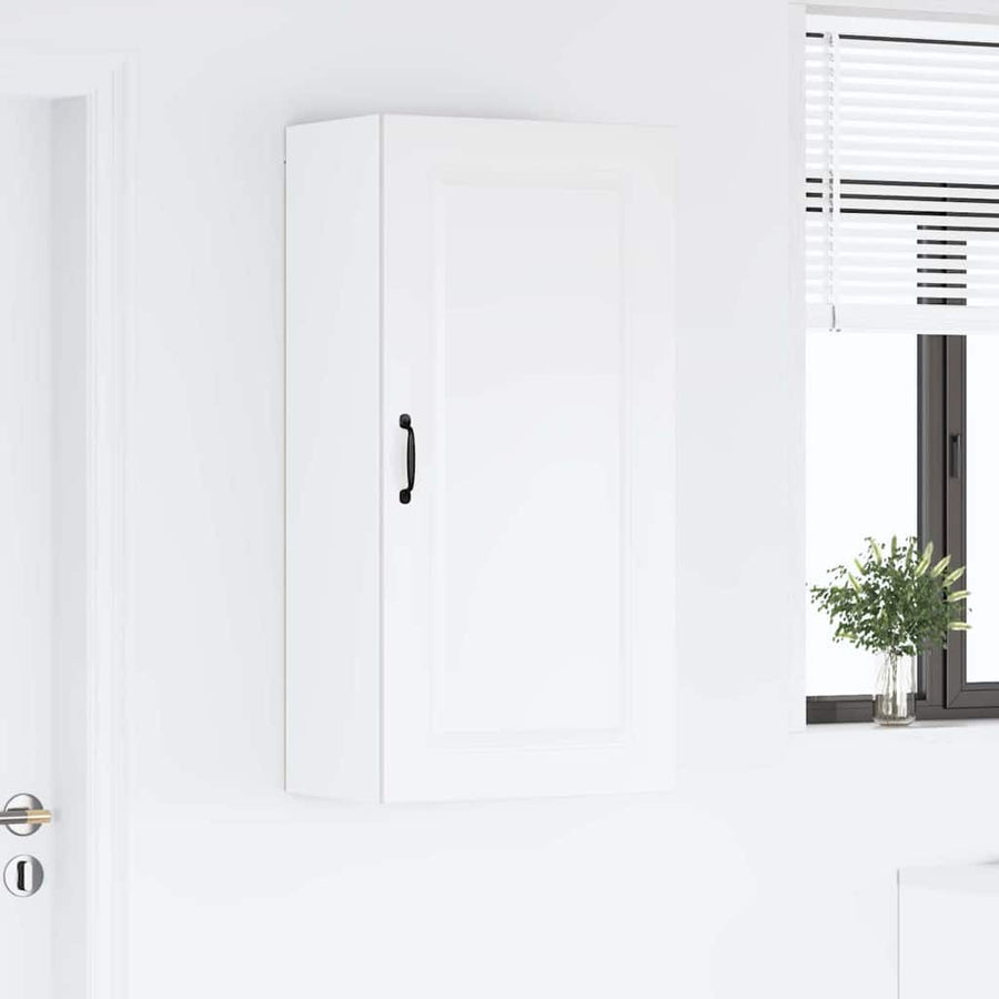 Keukenkast aan de muur met plank Hoogglans wit 50 x 31 x 100 cm