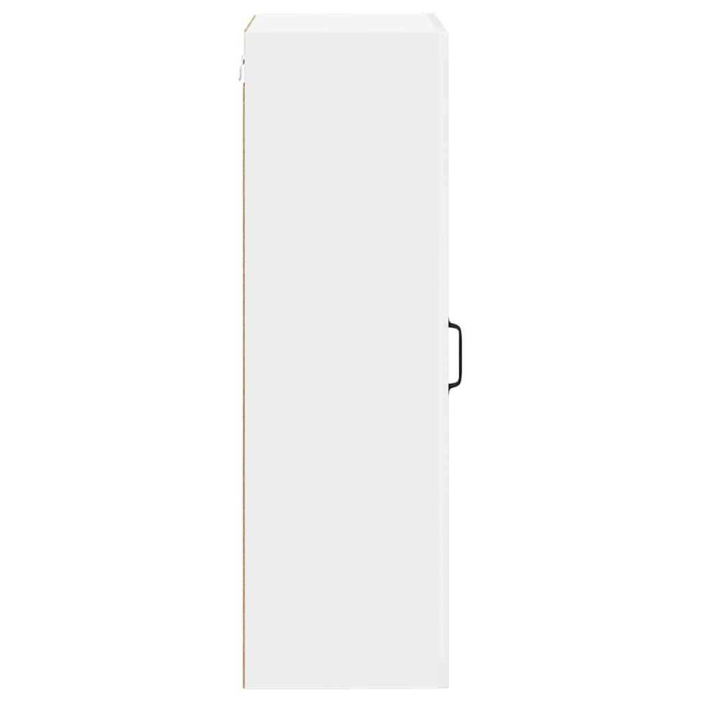 Keukenkast aan de muur met plank Hoogglans wit 50 x 31 x 100 cm