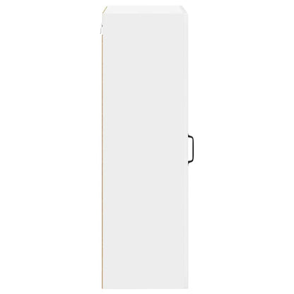 Keukenkast aan de muur met plank Hoogglans wit 50 x 31 x 100 cm