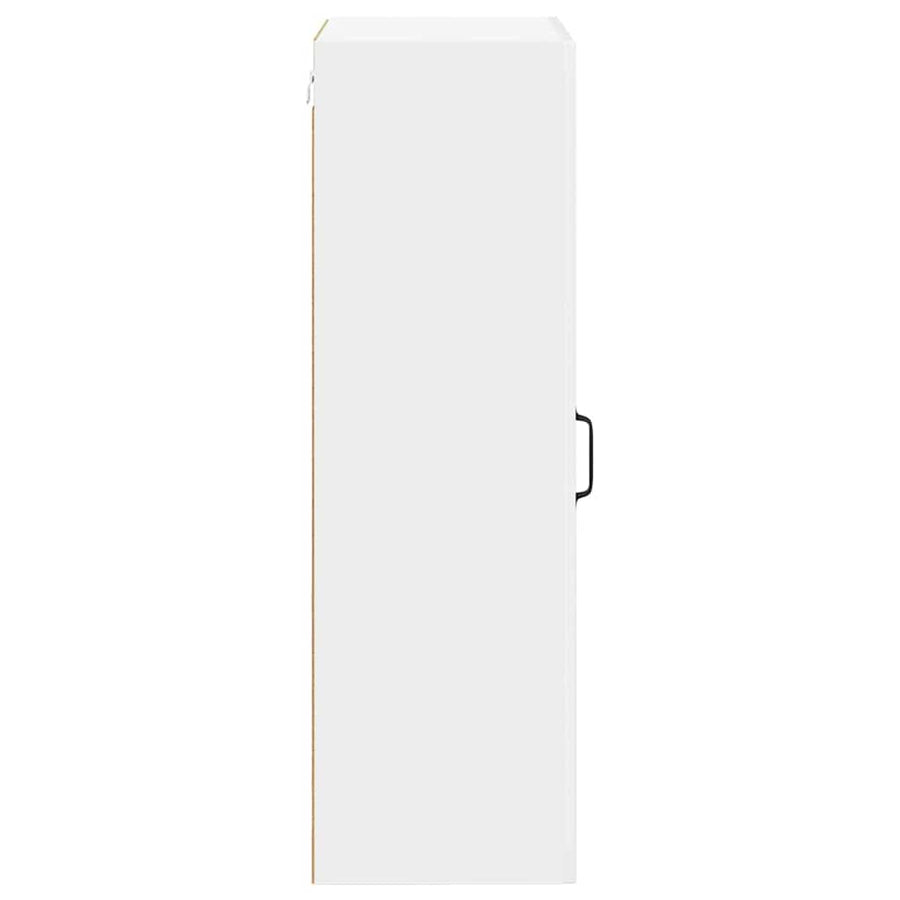 Keukenkast aan de muur met plank Hoogglans wit 50 x 31 x 100 cm