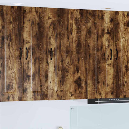 Keukenkast aan de muur met plank Gerookt eiken 50 x 31 x 100 cm