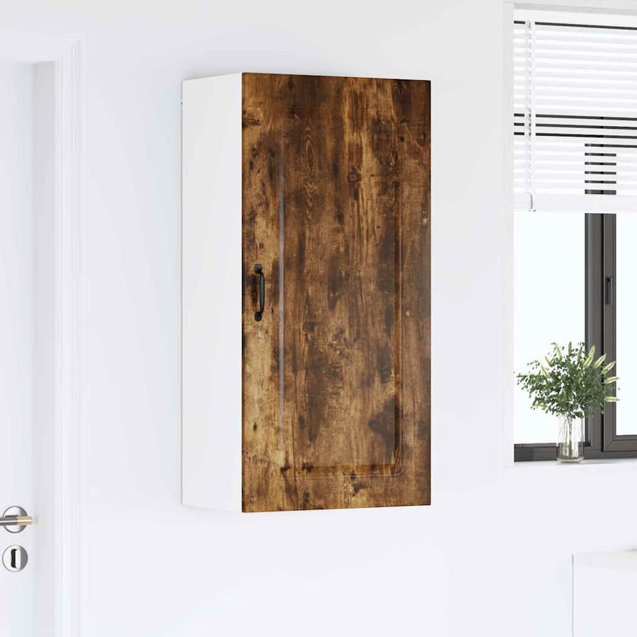 Keukenkast aan de muur met plank Gerookt eiken 50 x 31 x 100 cm
