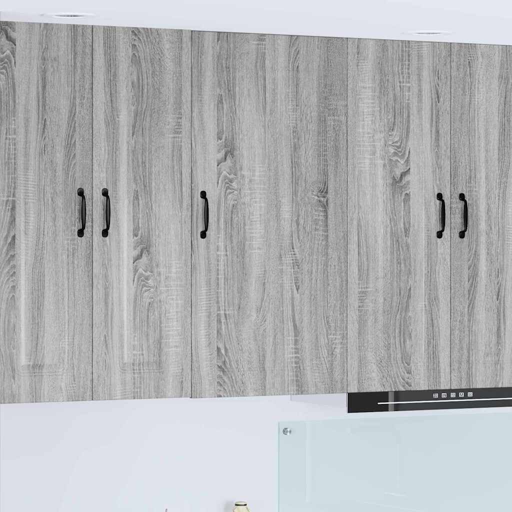 Keukenkast aan de muur met plank Grijs Sonoma 50 x 31 x 100 cm
