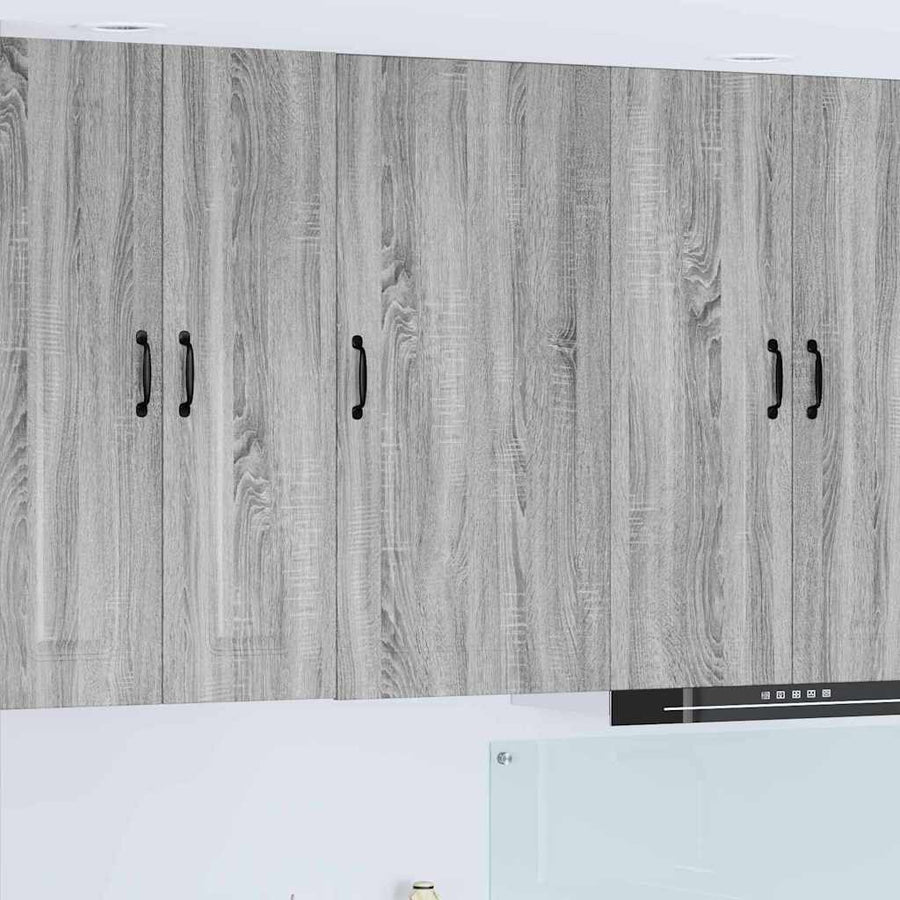 Keukenkast aan de muur met plank Grijs Sonoma 50 x 31 x 100 cm