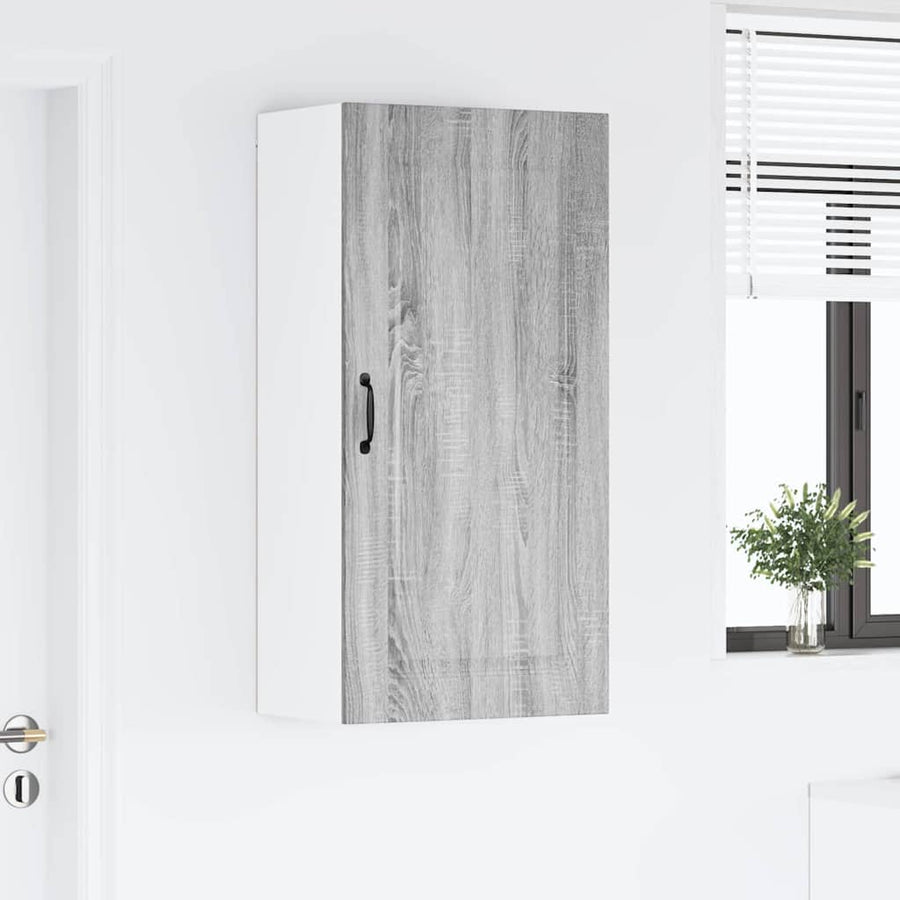 Keukenkast aan de muur met plank Grijs Sonoma 50 x 31 x 100 cm