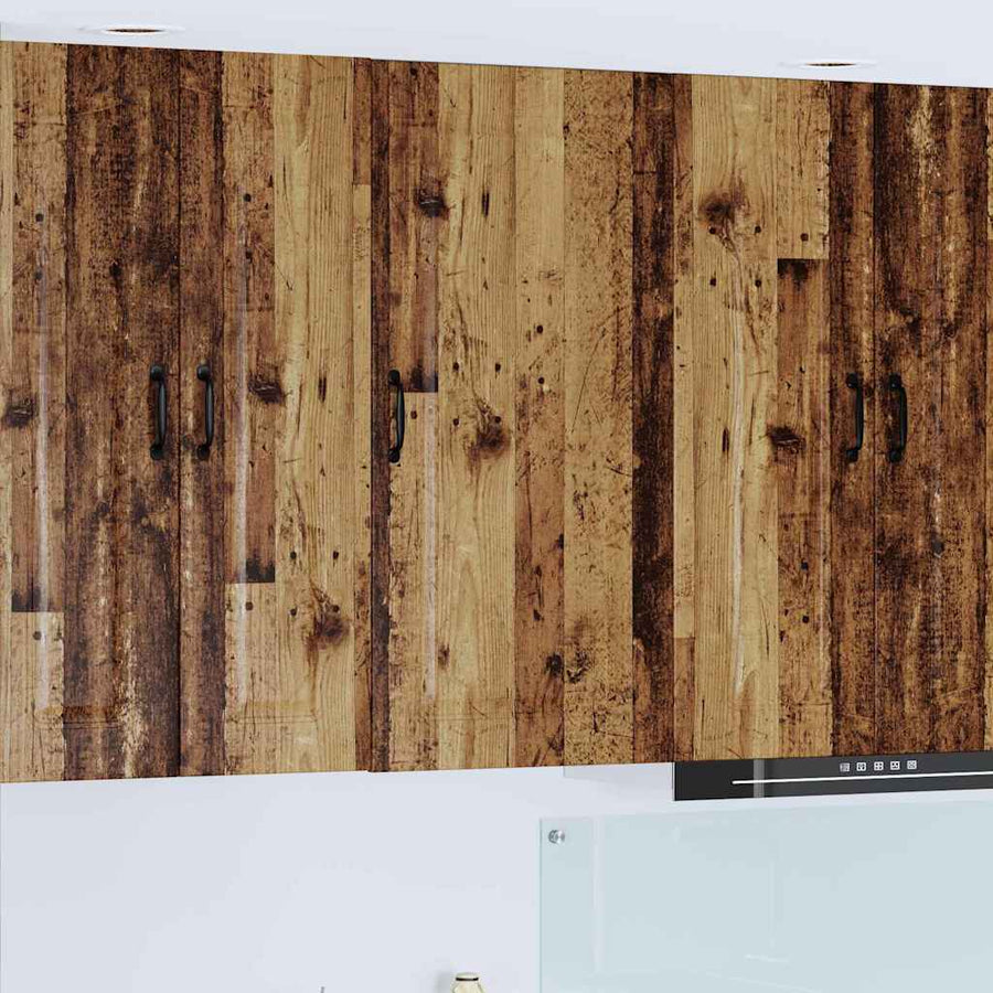 Keukenkast aan de muur Oud Hout 50 x 31 x 100 cm Bewerkt hout