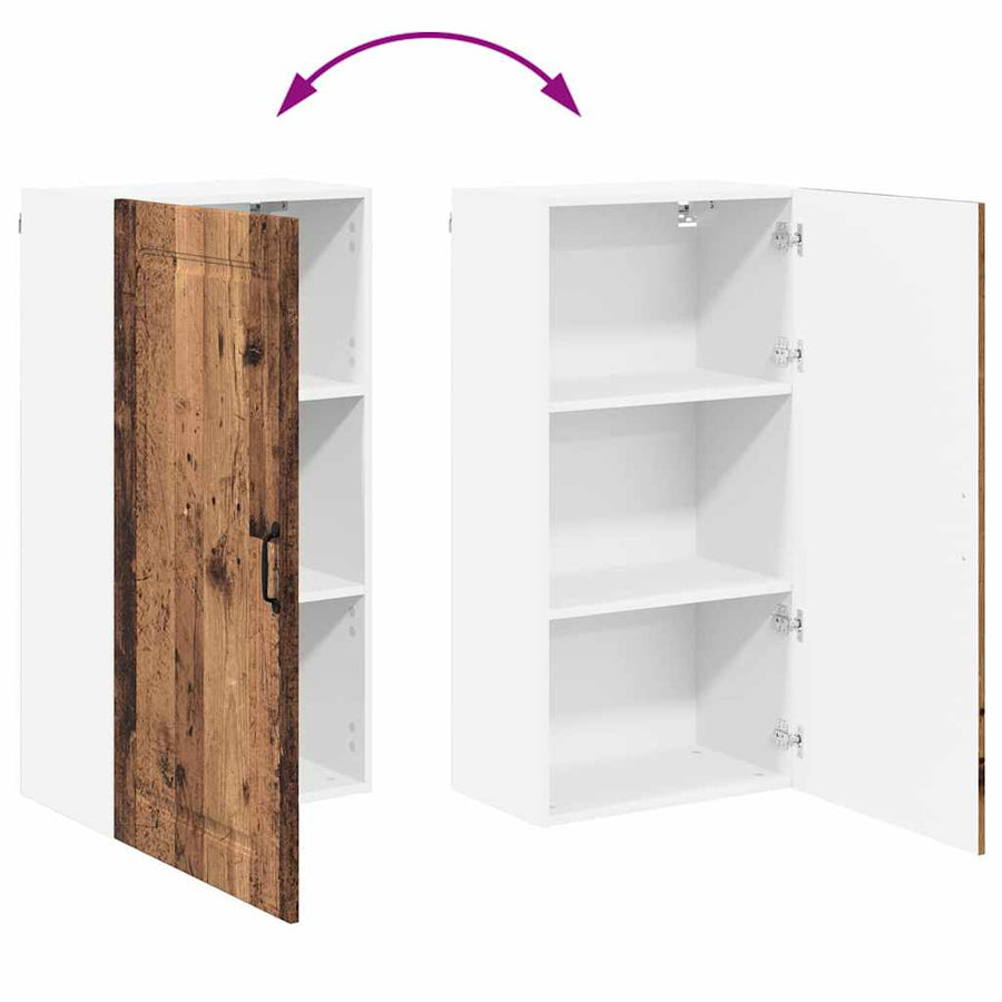 Keukenkast aan de muur Oud Hout 50 x 31 x 100 cm Bewerkt hout