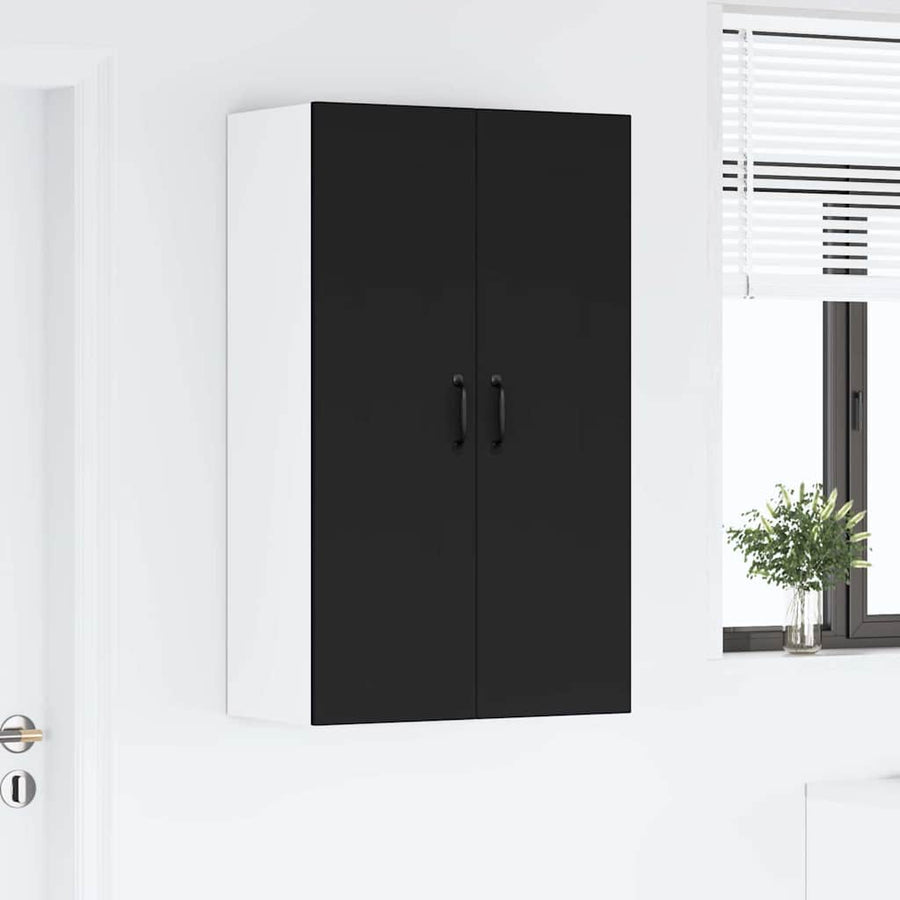 Keukenkast aan de muur Zwart 60 x 31 x 100 cm Bewerkt hout