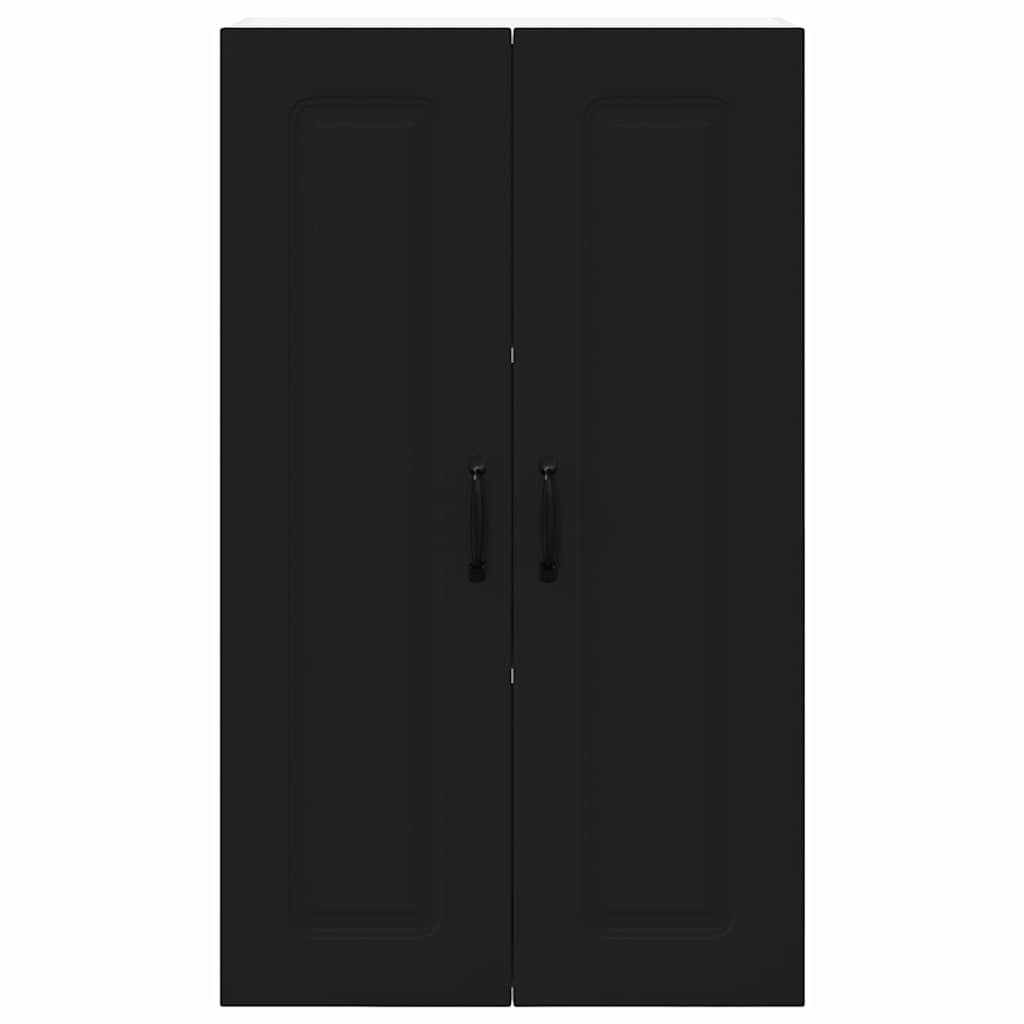 Keukenkast aan de muur Zwart 60 x 31 x 100 cm Bewerkt hout