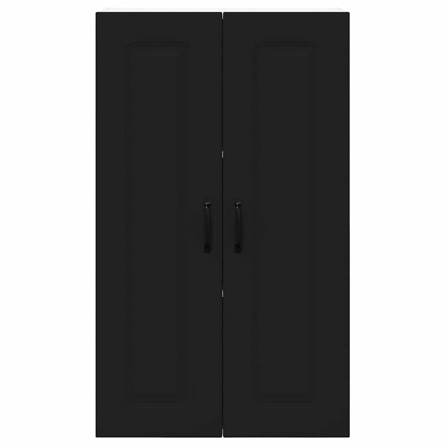 Keukenkast aan de muur Zwart 60 x 31 x 100 cm Bewerkt hout