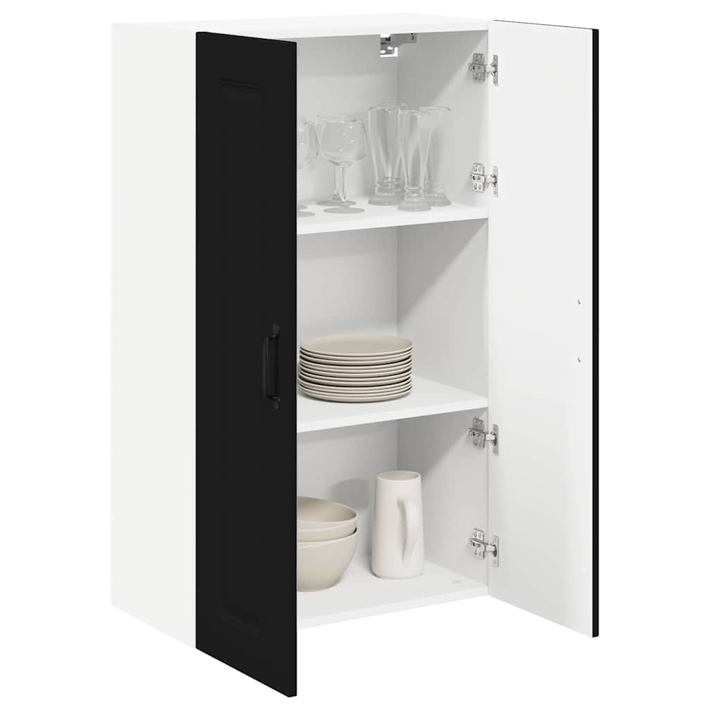 Keukenkast aan de muur Zwart 60 x 31 x 100 cm Bewerkt hout