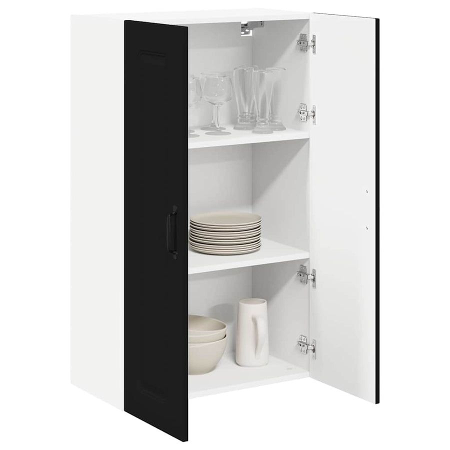 Keukenkast aan de muur Zwart 60 x 31 x 100 cm Bewerkt hout