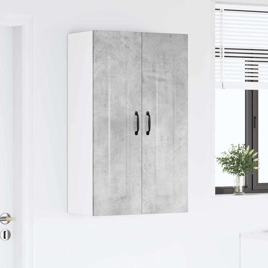 Keukenkast aan de muur met plank Beton Grijs 60 x 31 x 100 cm