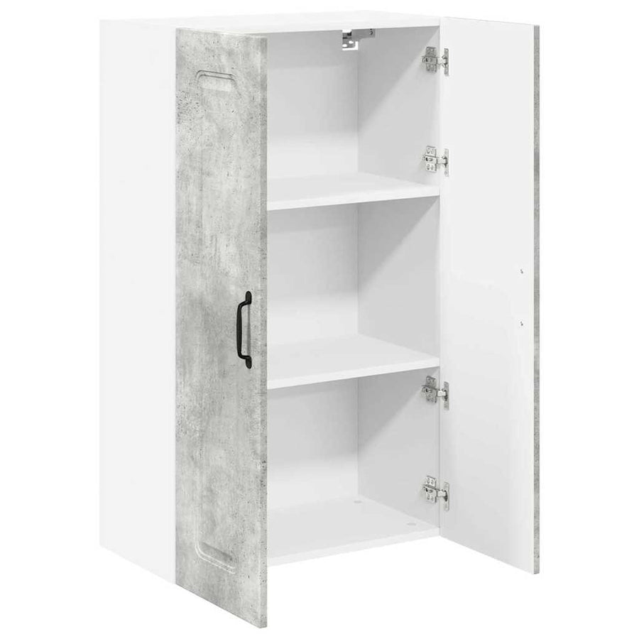 Keukenkast aan de muur met plank Beton Grijs 60 x 31 x 100 cm