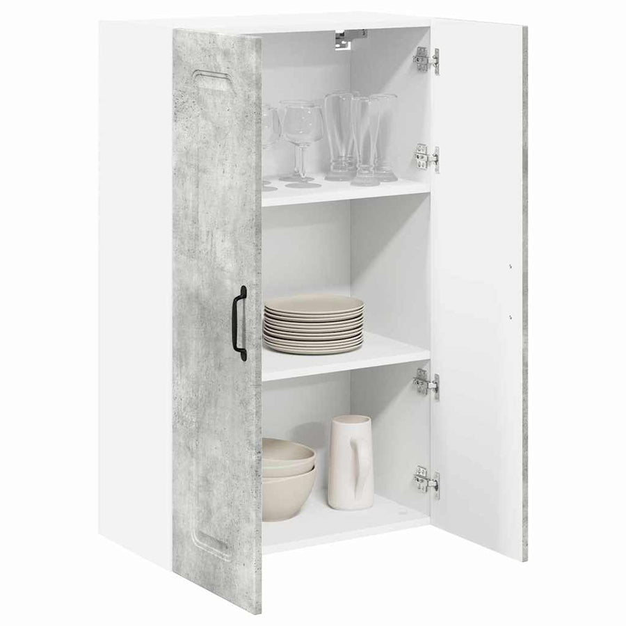 Keukenkast aan de muur met plank Beton Grijs 60 x 31 x 100 cm