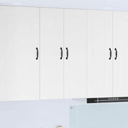 Keukenkast 60x31x100 cm hoogglans wit bewerkt hout