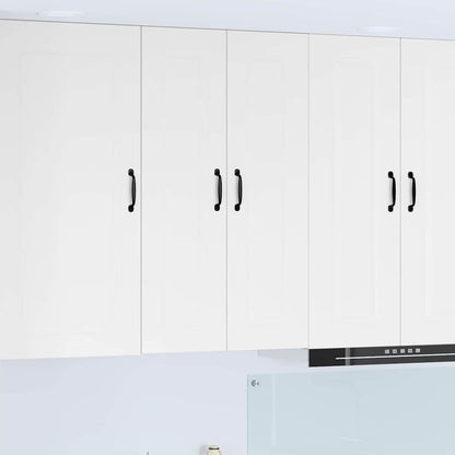 Keukenkast aan de muur met plank Hoogglans wit 60 x 31 x 100 cm