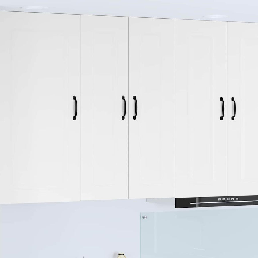 Keukenkast aan de muur met plank Hoogglans wit 60 x 31 x 100 cm