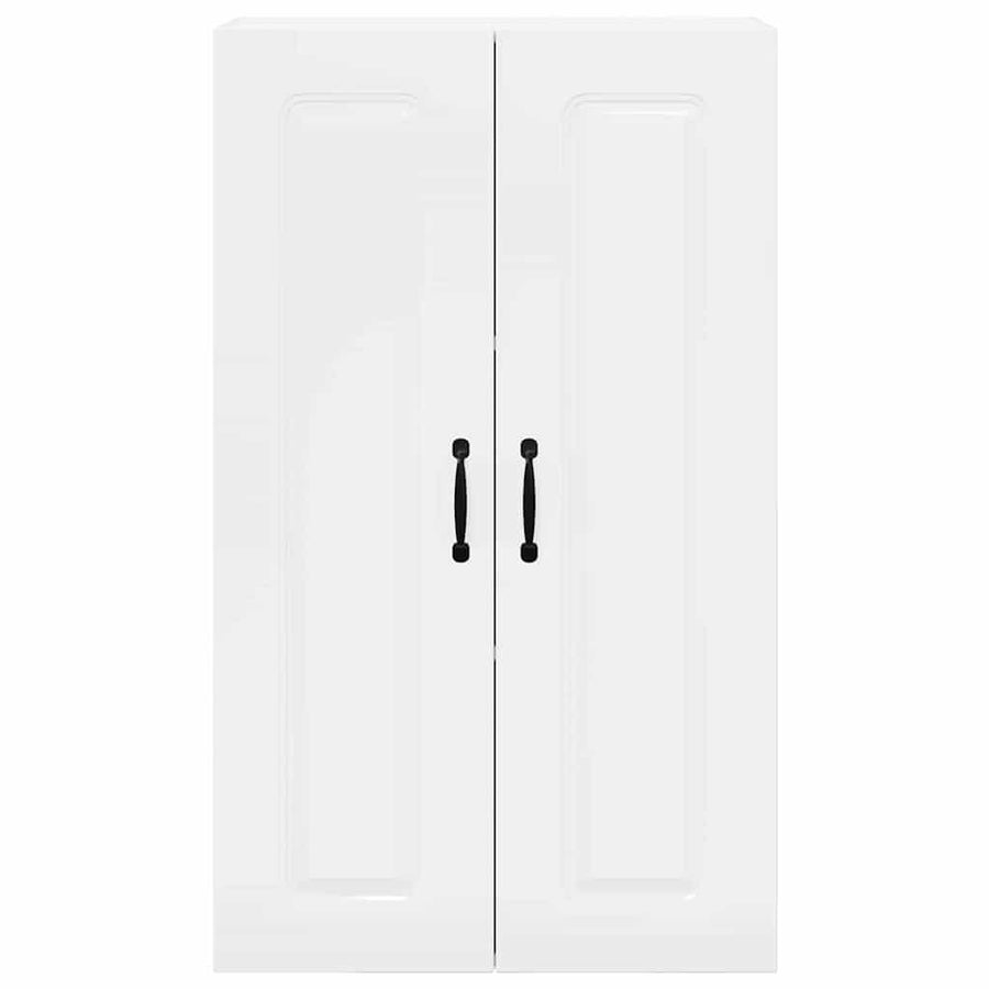 Keukenkast aan de muur met plank Hoogglans wit 60 x 31 x 100 cm
