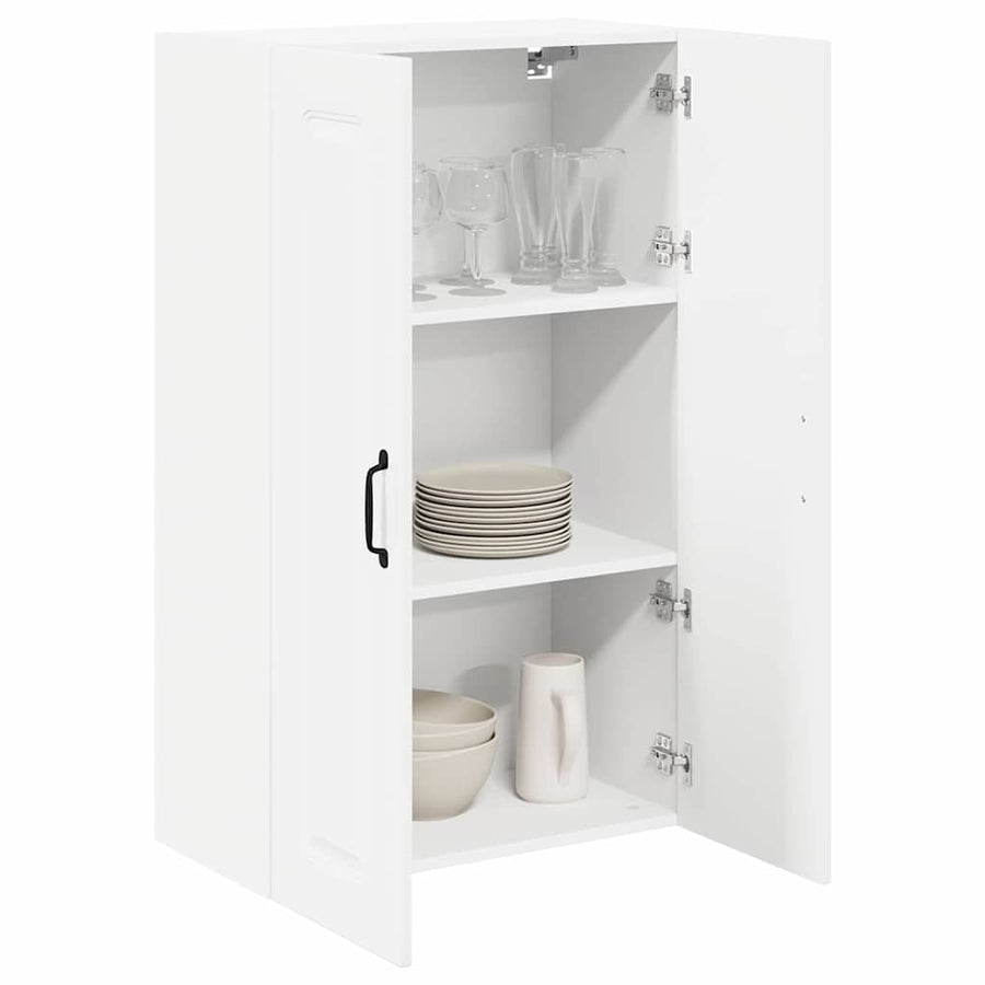 Keukenkast aan de muur met plank Hoogglans wit 60 x 31 x 100 cm