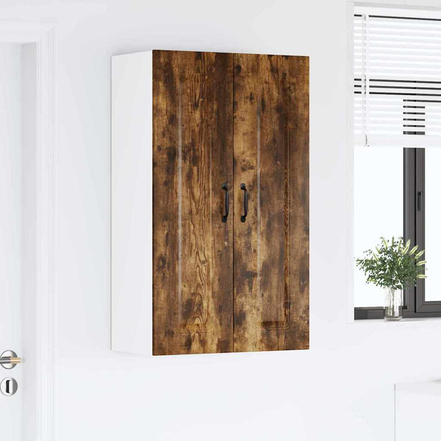 Keukenkast aan de muur met plank Gerookt eiken 60 x 31 x 100 cm