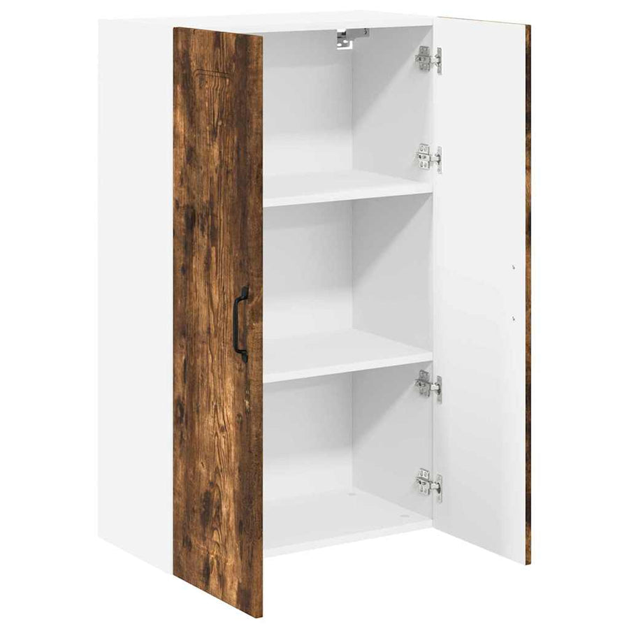 Keukenkast aan de muur met plank Gerookt eiken 60 x 31 x 100 cm