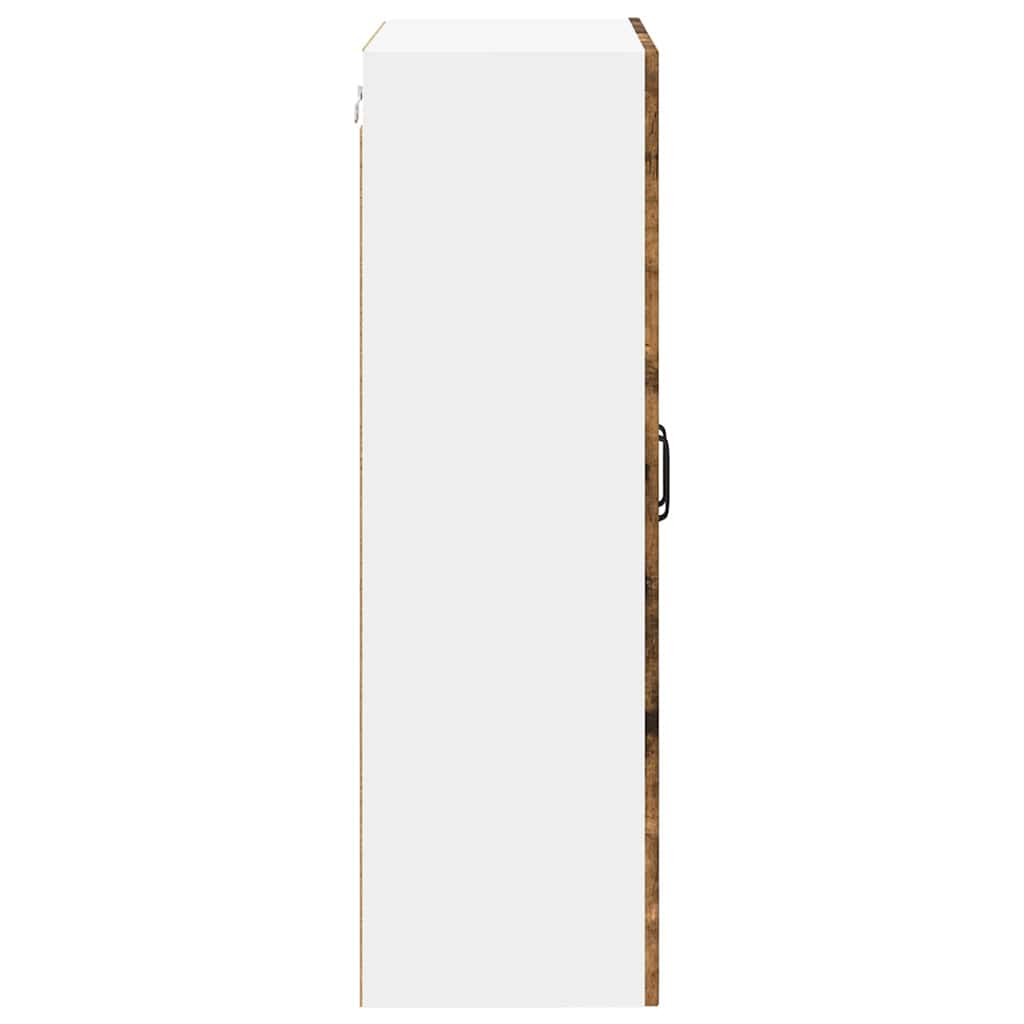 Keukenkast aan de muur met plank Gerookt eiken 60 x 31 x 100 cm
