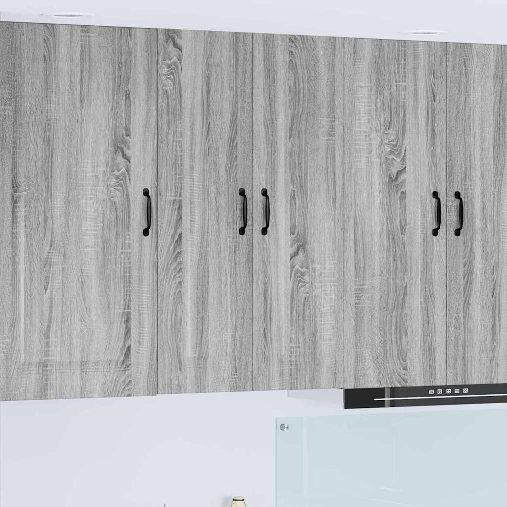 Keukenkast aan de muur met plank Grijs Sonoma 60 x 31 x 100 cm