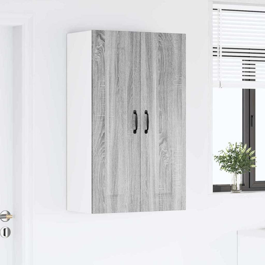 Keukenkast aan de muur met plank Grijs Sonoma 60 x 31 x 100 cm